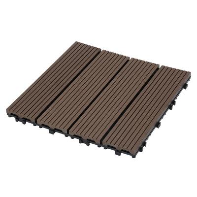 Chine DIY 30*30 Modern Indoor Outdoor Waterproof Solid Bound Plastic Wood Flooring à vendre