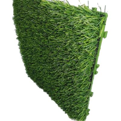 Chine Mosaic Chain Free Lawn Floor Garden Lawn Terrace Hedges Edging DIY Sports Tile Ground Artificial Grass Tiles For Balcony Home Decoration Artificial Grass Tiles à vendre