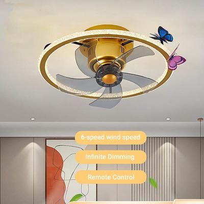 China 360 Degree Shaking Head Modern LED Ceiling Fan Light with 95 Ra Color Rendering Index for sale