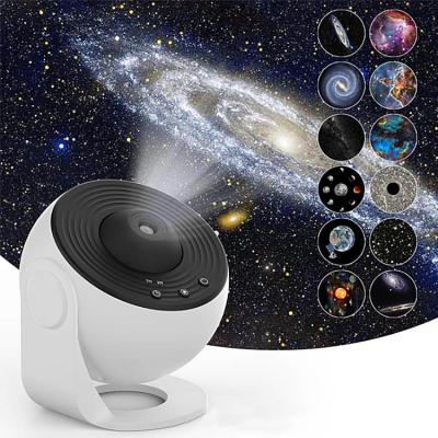 China LED Starry Sky Galaxy Projection Lamp Creative Indoor Ambient Lighting USB Rechargeable ABS Material Gift for Bed for sale