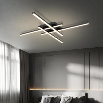 China LED Ceiling Light Large Size Creative Line Lamp for Bedroom Study and New Simple Atmosere Living Room for sale