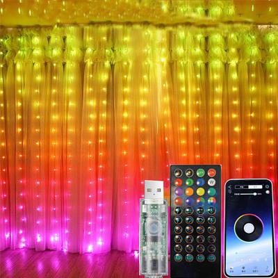 China Smart APP Controlled RGB Dreamcolor LED Curtain String Lighting for Indoor Outdoor for sale