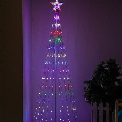 China 1.8M IP44 RGB LED Star Christmas Tree Lights String for Halloween Holiday Decoration for sale