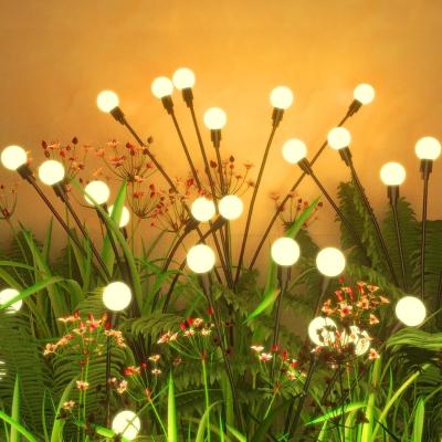 China 10 Bulbs LED Firefly Lamp Solar Garden Light IP65 Waterproof for Christmas Decorations for sale