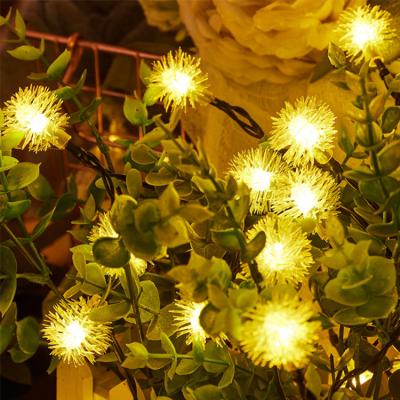 China Solar LED Christmas Lights 3W 5M Transparent PVC Wire IP65 Outdoor Decoration with DC5V for sale