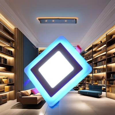 China 1200lm RGB LED Panel Light Square-Designed Modern Recessed Lamp with Aluminum Body for sale