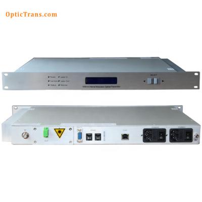 China High Output FTTH Power Optical Transmitter With Multi-Out Ports Use For FTTH CATV for sale