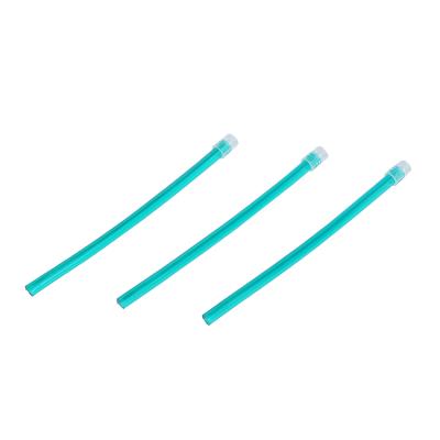 China Dentist Working Partner Dental Supply Surgical Suction Tip Green Color Soft Disposable Saliva Ejector Hose For Sale for sale