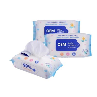 China High Quality Competitive 99 Water 100 Wet Paper Towel Wet Cleaning Baby Wipes for sale