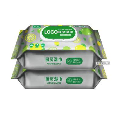 China OEM Factory Nonwoven Biodegradable House Cloth Origami Cloth Kitchen Cleaning Wet Wipes for sale