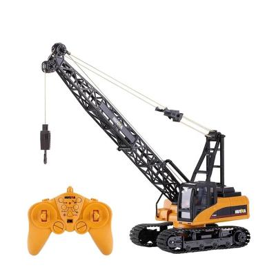 China RC Model Huina 1572 Remote Control Tower Crane Body Engineering Construction Truck Play RC Alloy 15 Channels 2.4ghz With LED Light 1 Car for sale