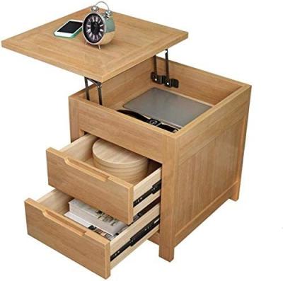 China (Others) Bedside Table Adjustable Wooden Liftable Foldable Bedside Tables For Hotel Guest Room for sale