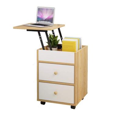 China (Others) Adjustable Modern Wooden Elegant Lifting Bedside Table Bedside Table Bedroom Furniture for sale