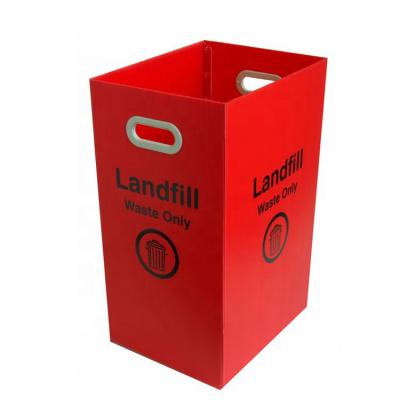 China PP Advertising Corrugated Corrugated Box PP Plastic Moving Box Corrugated Recycle Bin for sale