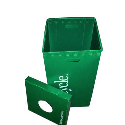 China Advertising Corflute Garbagae Recycle Bin for sale