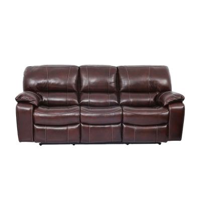 China (Size) New Model Luxury Adjustable Reclining 3 2 1 With Electric Sofa Furniture Living Room Leather Headrest Set for sale