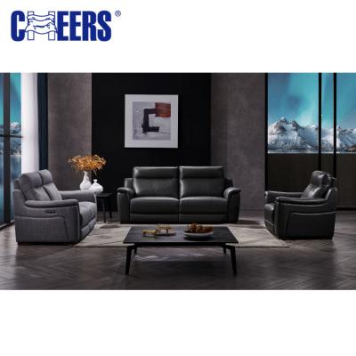 China (Size)MANWAH Adjustable ENCOURAGE Living Room Furniture Leather Multi Functional Recliner Sofa Set for sale