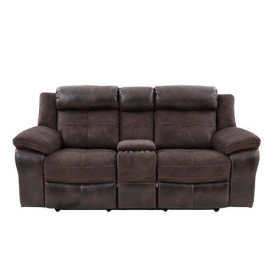 China (Size)MANWAH Adjustable ENCOURAGES American Modern Leather Furniture Recliner Living Room Couch Sectional Sofa 321 for sale