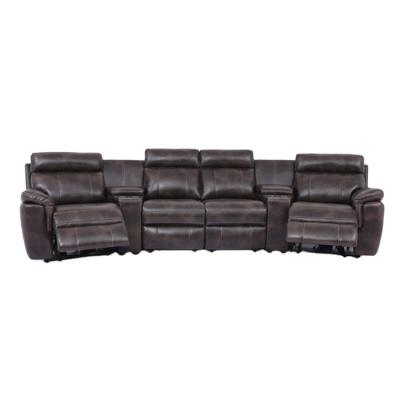 China (Size)MANWAH Adjustable ENCOURAGES American Modern Power Recliner Living Room Style Luxury Leather Sectional Sofa Set for sale