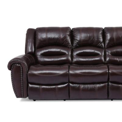 China (Size)MANWAH Adjustable ENCOURAGES American Modern Home Theater Recliner Furniture Living Room Sectional Leather Sofa 321 for sale