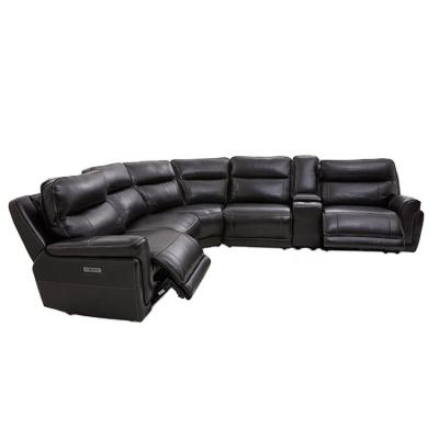 China (Size)MANWAH Adjustable Modern Contemporary Sectional Office Chairs L Shaped Leather Recliner Sofa Furniture Large Set for sale