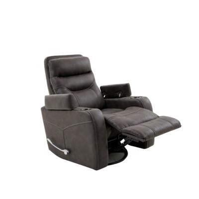 China MANWAH Extendable ENCOURAGES Modern Electric Armchair Recliner Single Seat Furniture Room Fabric Sofa for sale