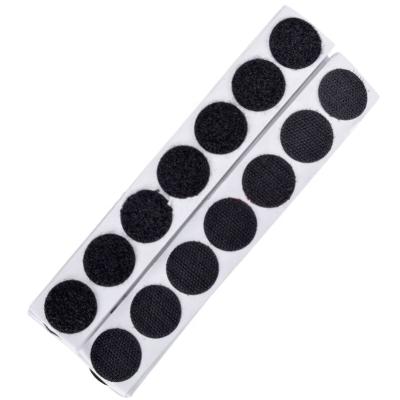 China Self Adhesive Hook and Loop Dots 10 15 20 25 30mm White Black Self Adhesive Dots for sale