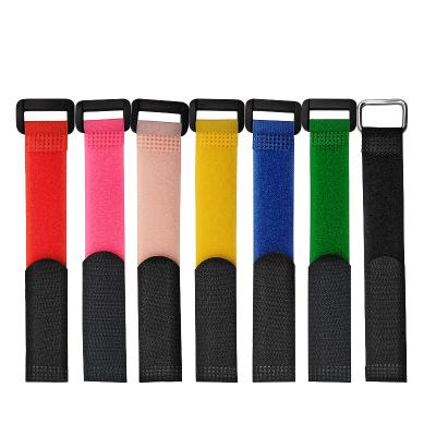 China Hot-selling Sustainable Supply Hook And Loop Hook And Loop Cable Tie Custom Made Hook And Loop Strap With Logo for sale