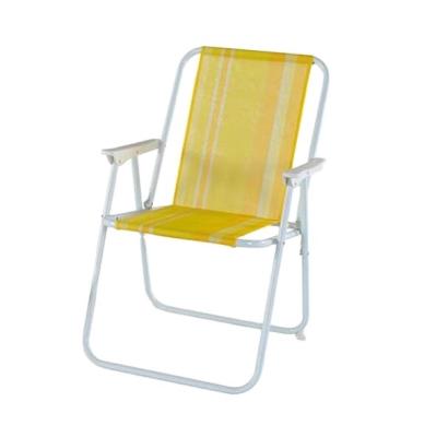 China Modern Outdoor Popular Teslin Spring Leisure Foldable Space Saving Beach Chair With Armrest for sale