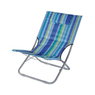 China Modern large popular high-quality outdoor colorful foldable leisure beach chair camping chair with pillow for sale