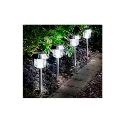 China Stainless steel+PP stainless steel PP attractive solar light with white LED, high quality white LED light with solar panel for sale