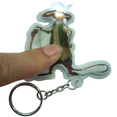 China Promotion Gift and Selling Custom Promotional Gift Led Key Chain Light Cartoon Animal Picture Led Key Chain for sale