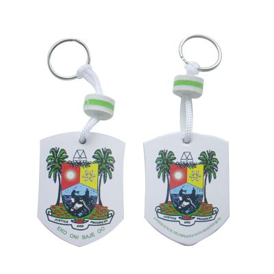 China Wholesale Design Logo High Quality Personalized Floating Custom Made EVA Keychain Promotion Gift New for sale