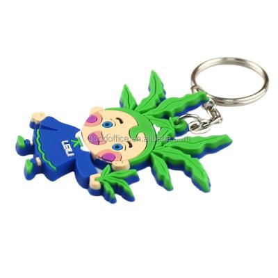 China Wholesale Soft PVC 3d Cartoon Character Customized Souvenir Soft Rubber Creative Motorcycle Cute Pvc Key Chain for sale