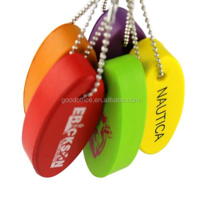 China Promotion Gifts or Advertising Custom PU Full Color Cheap Foam Key Chain for sale