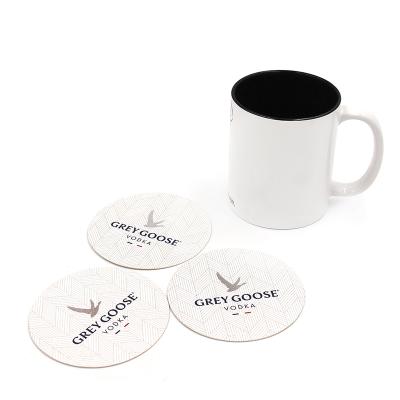 China Cheap Viable Home Decoration Gift Heat Insulation And Waterproof Cardboard Tea Coaster for sale