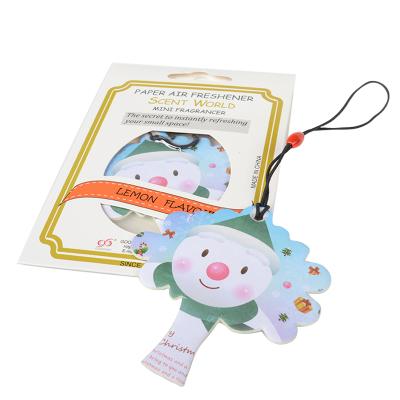 China Hanging Cartoon Vehicle Standard Scented Perfume Car Paper Scented Long Lasting Air Fresheners for sale