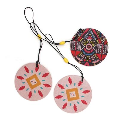 China Boho Bohemian Style New Decoration Car Air Freshener / Car Hanging Paper Air Freshener for sale