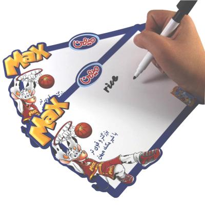 China Paper+soft magnet+mark pen factory custom 18x21cm with Pen Flexible Soft Magnet Erasable Whiteboard for sale