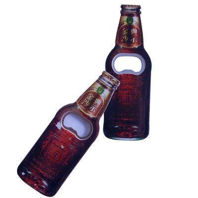 China Guangzhou Factory Promotion Gift Beer Bottle Custom Viable Shape ABS Plastic Bottle Opener for sale