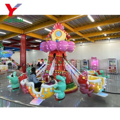 China Indoor Amusement Park Fairground Attration Playground Candy Theme Swing Carousel Kid Park Amusement for Kids and Adult for sale