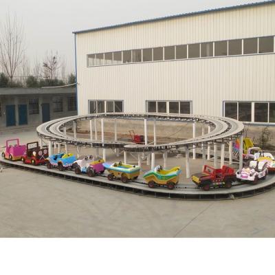 China New Theme Park Zhengzhou Yueton Discount Price Fashion Track Train Electric Mini Shuttle Ride for sale