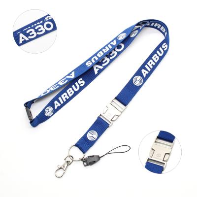 China Promotional Gifts Custom Printed Airbus A330 Lanyard , Aviation Neck Lanyard No Minimum Order for sale