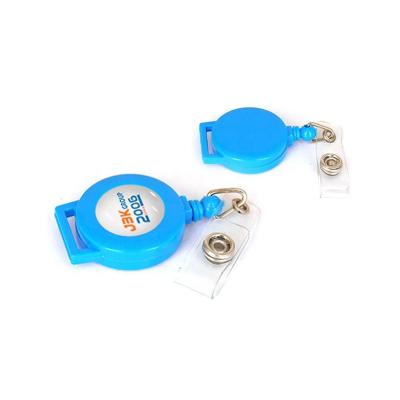 China Retractable ID Card Badge Attendance Goods ID Badge Reel Clips Holder for To Hang ID Card Key Chain for sale