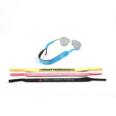 China Fix and Protect Custom Logo Sports Glasses Glasses Retainer Neoprene Sunglasses Floating Straps for sale