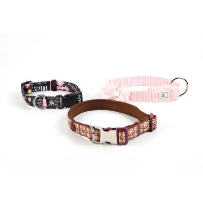 China BREAKPOINT Custom Design Fancy Solid Adjustable Puppy Pet Collars for sale