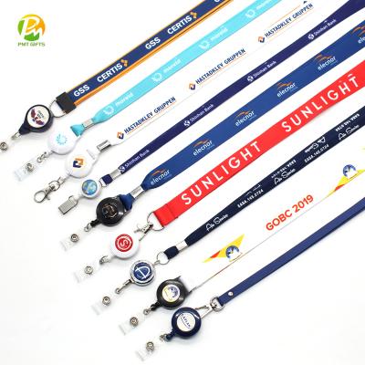 China Promotional Gifts Factory Retractor Badges Lanyards,Jojo Badge Reel Neck Strap for sale