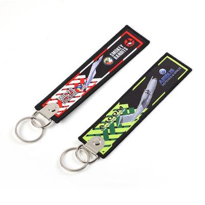 China Aviation Gifts/Stuff Gifts/Christmas Short Strap Key Ring Airplane Sublimation Metal Key Chain/Friendship Polyester for sale