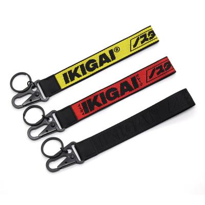 China Promotional Gifts IKIGAI Custom Logo Hand Wrist Nylon Lanyards, Hand Wristband Lanyard Strap for Keys and Wallets for sale