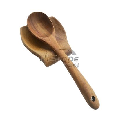 China Sustainable Wooden Accessories Acacia Wood Kitchen Spoon Rest for sale